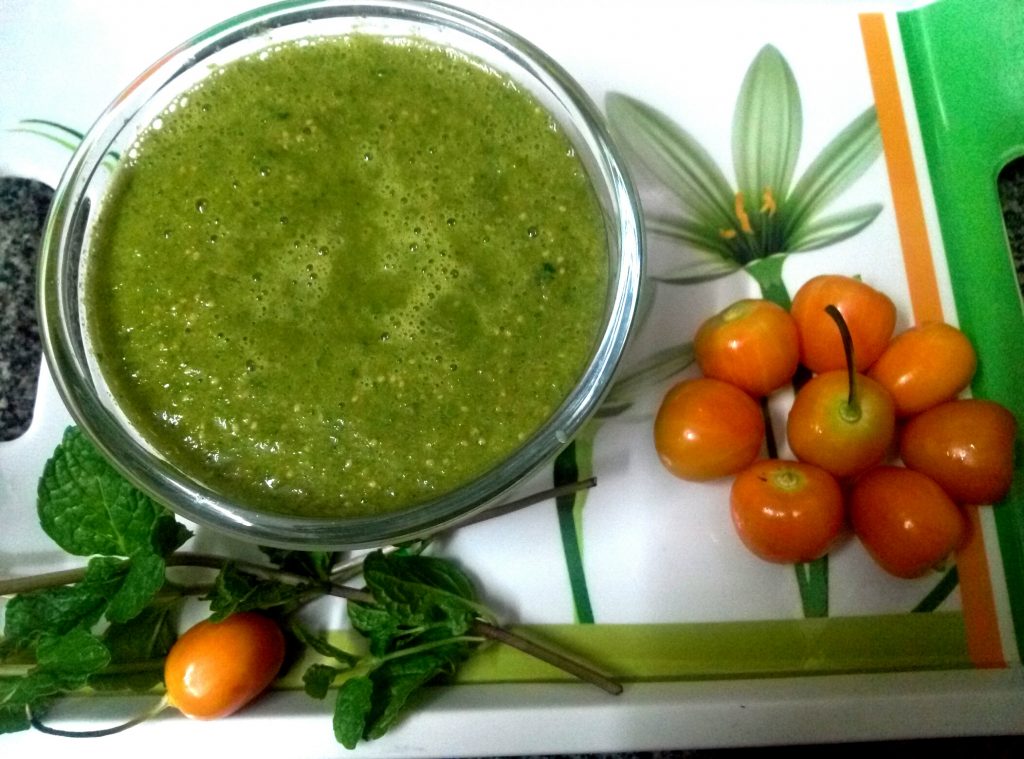 Rasbhari Chillies Mint Chutney Recipe