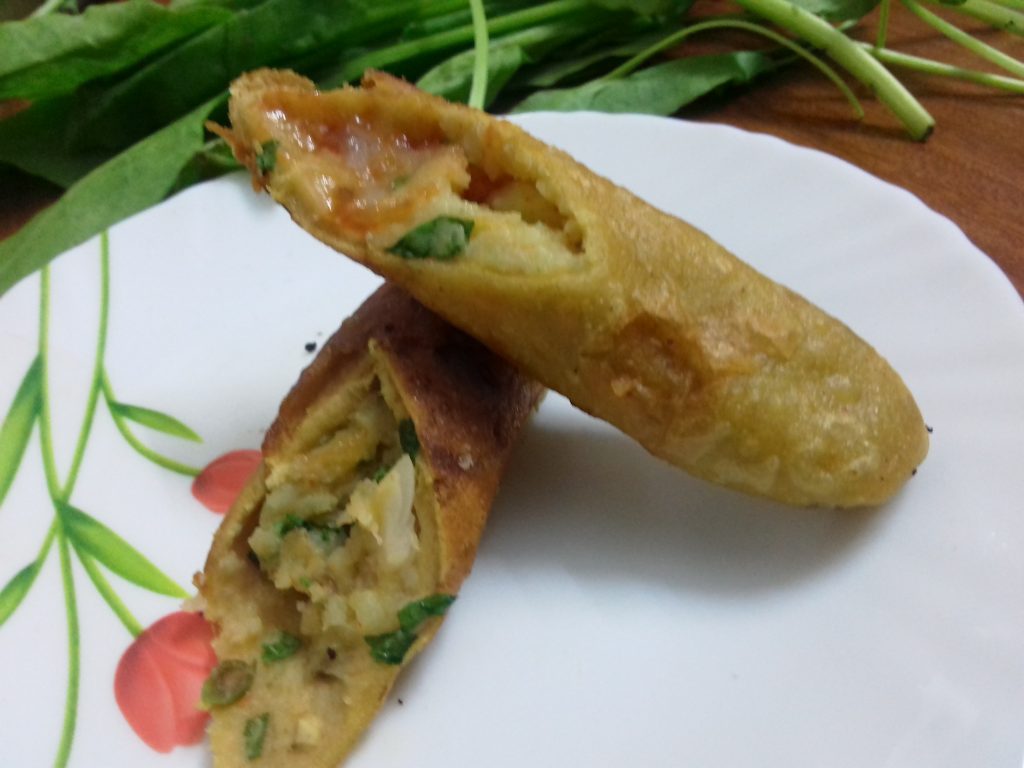 Stuffed Potato Sticks Recipe