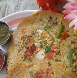 Besan Oats Uttapam Recipe