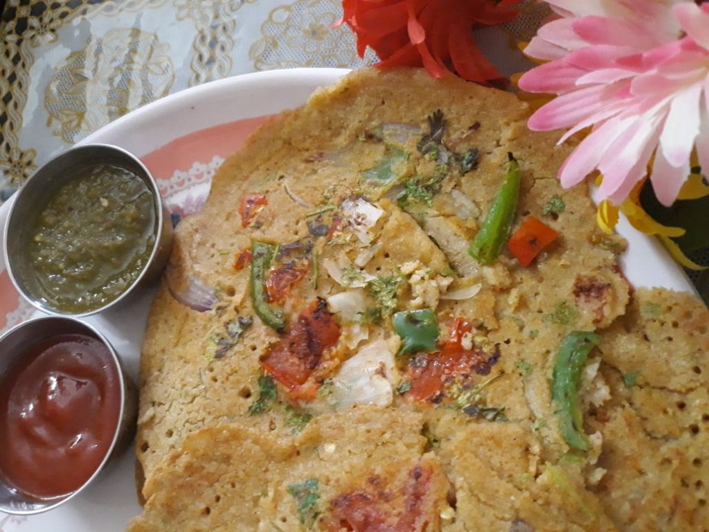 Besan Oats Uttapam Recipe