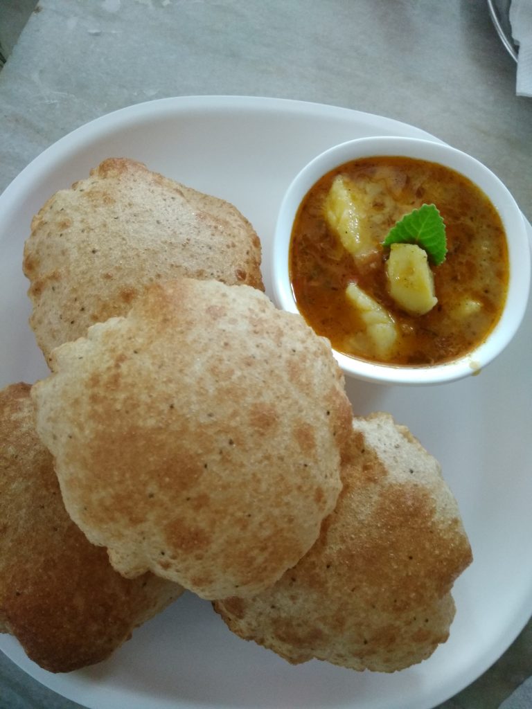 Ajwain Pooris With Aloo Ki Sabzi Recipe