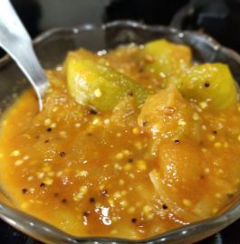 Brinjal Raw Mango Curry Recipe