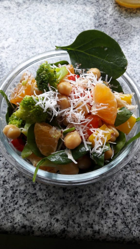 Chickpea Broccoli and Orange Salad Recipe
