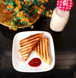 Paneer Cheese Grilled Sandwich Recipe