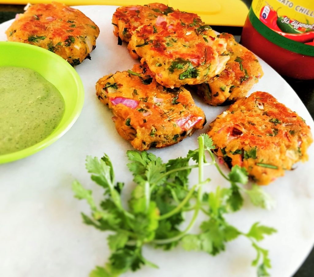 Bread Tikki | Savoury Cake Style | Instant Recipe