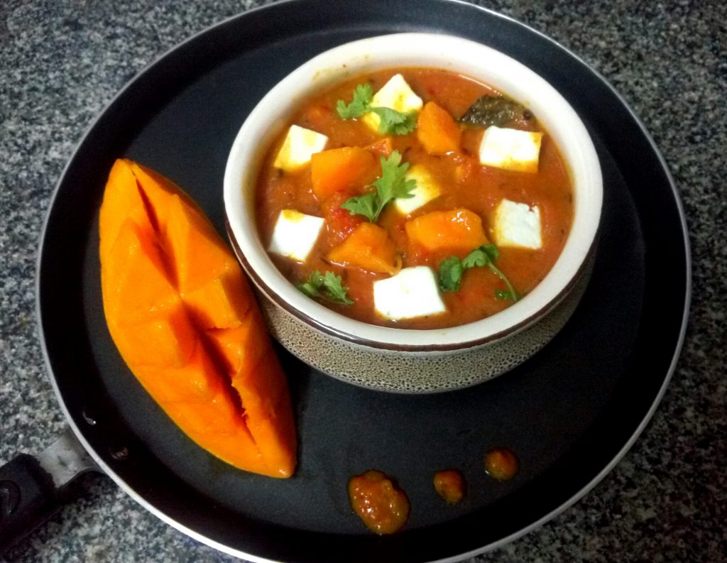 Paneer Kesar Mango Curry Recipe