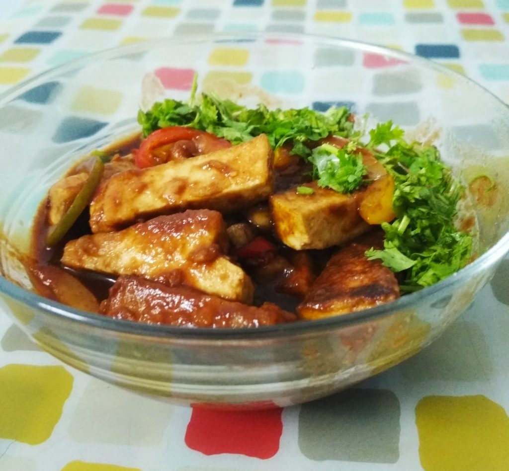 Spicy Soya Paneer | Spicy Tofu Recipe