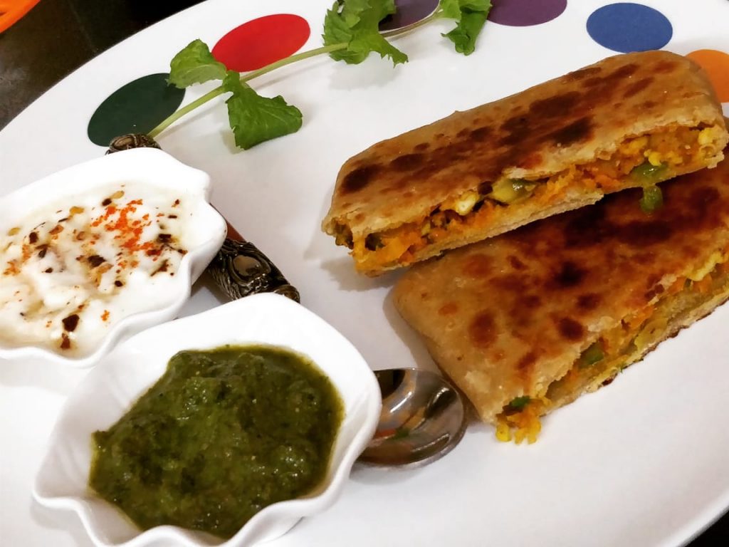 Veg Mughlai Paratha Recipe