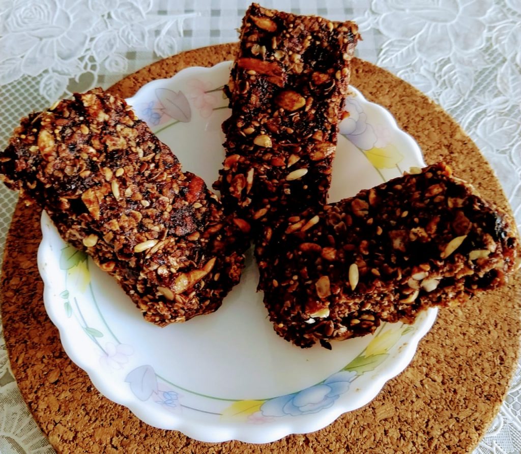 Chocolate Oats Granola Bar Recipe