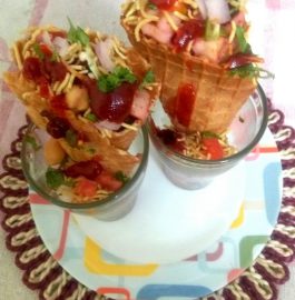 Icecream Cone Chaat Recipe