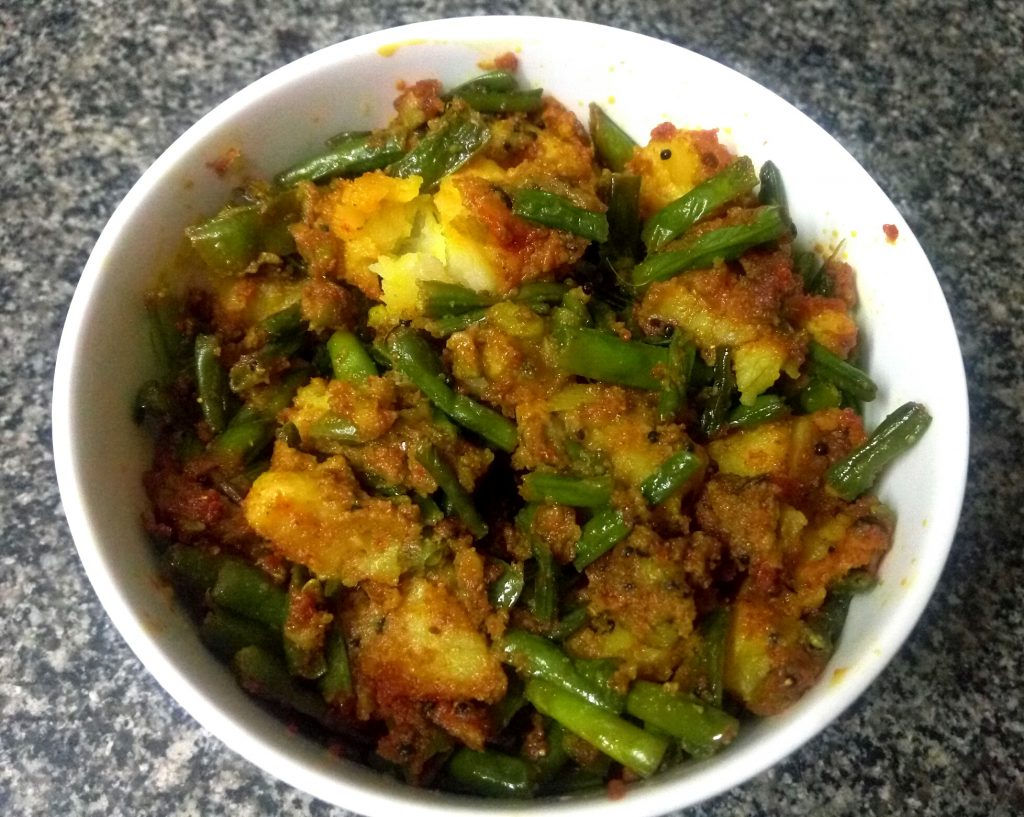 Aloo Lobia Beans Sabzi Recipe