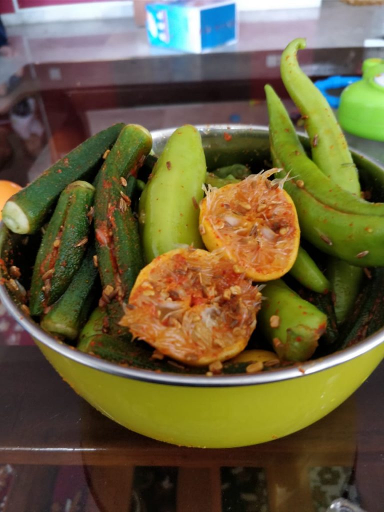 Bhindi Mirchi Ka Achar Recipe