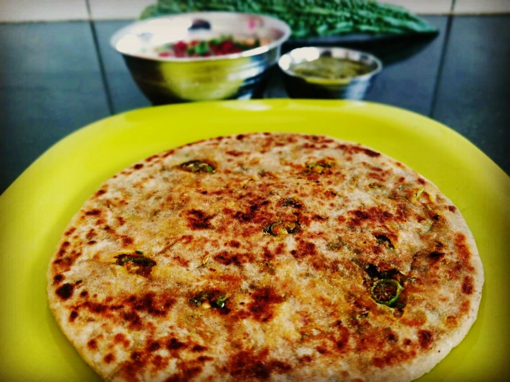 Karela Peels Paratha Recipe