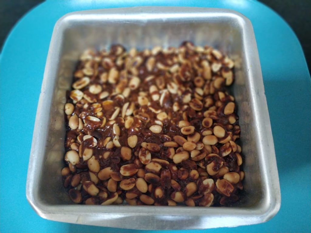 Mungfali Chikki Recipe