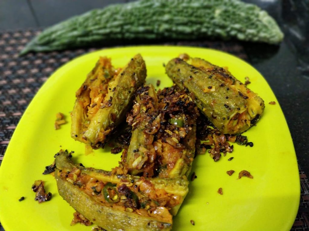 Pyaaz Wale Karele Recipe