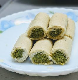 Kaju Pista Roll Recipe