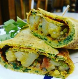 Besan Chilla Wrap Recipe