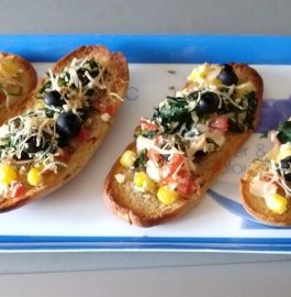 Spinach Corn Sandwich | Open Sandwich Recipe