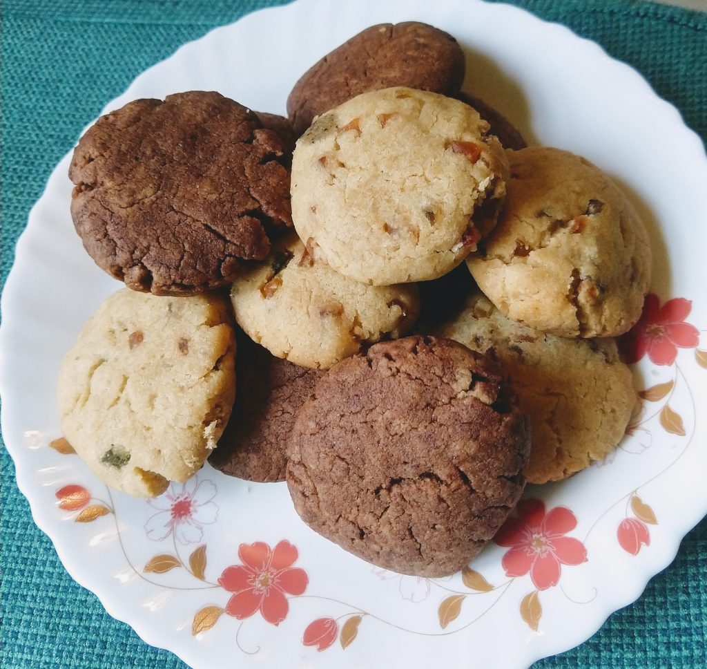 Chocolate and Tutti Frutti Cookies Recipe