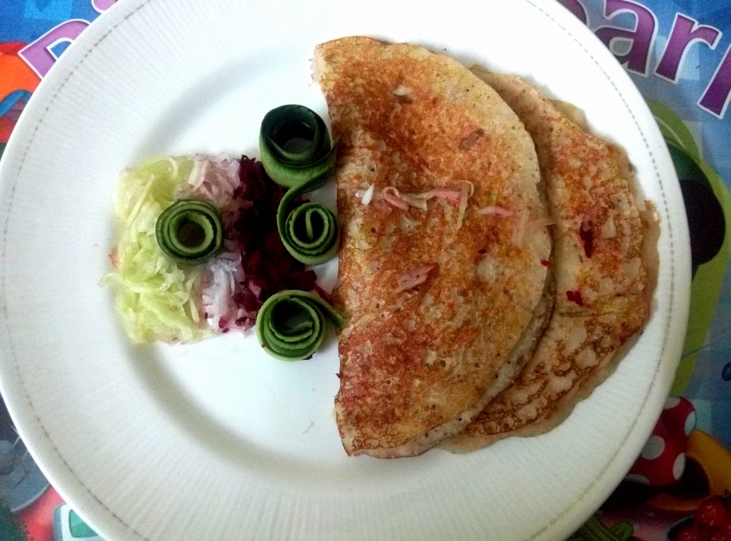 Rice Flour Cucumber Dosai Recipe