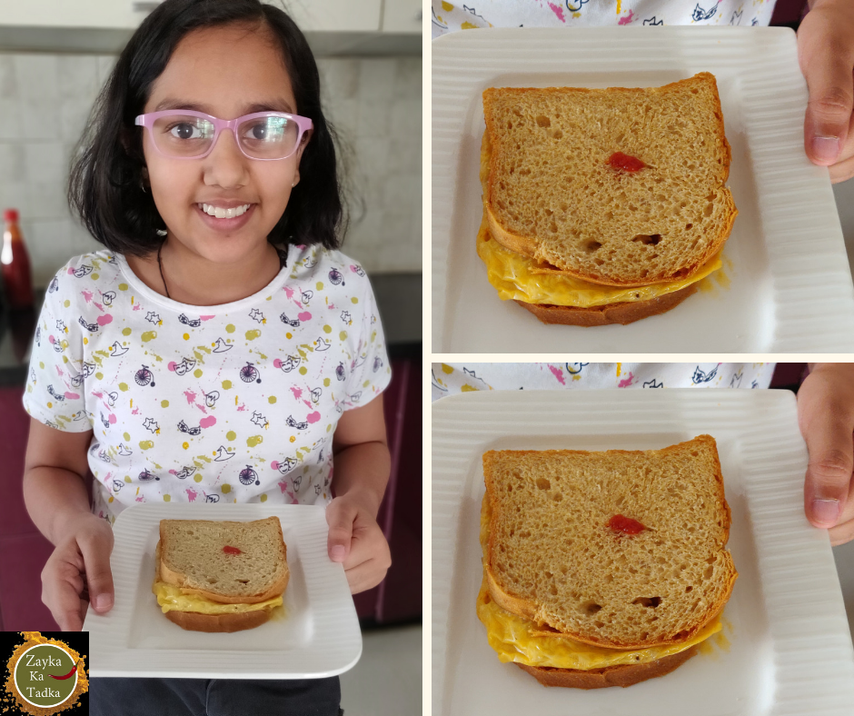 Sandwich For Kids - 2 Minutes Recipe - Zayka Ka Tadka