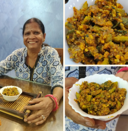 Mungfali Wale Karele ki Sabzi Recipe