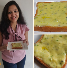 Cheese Garlic Toast With White Sauce Recipe