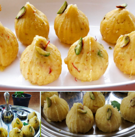 Mawa Modak | Khoya Modak Recipe