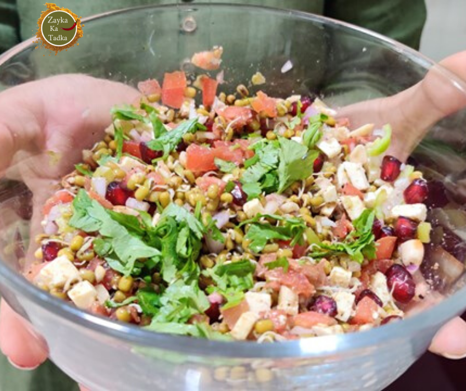 Sprouts Salad | Detox Weight Loss Salad - Zayka Ka Tadka