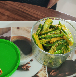 Rai Wali Mirch | Green Chilli Pickle Recipe