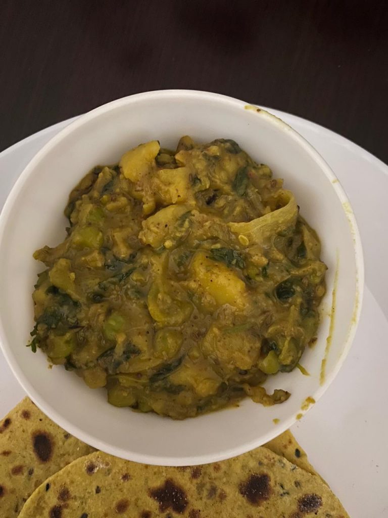 Arbi Methi Matar Recipe