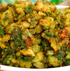 Mooli Palak Ki Sabzi Recipe