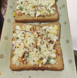 Herb Paneer Open Sandwich Recipe