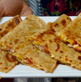 Veg Cheesy Quesadilla Recipe