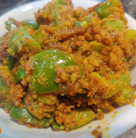 Besan Wali Shimla Mirch Recipe