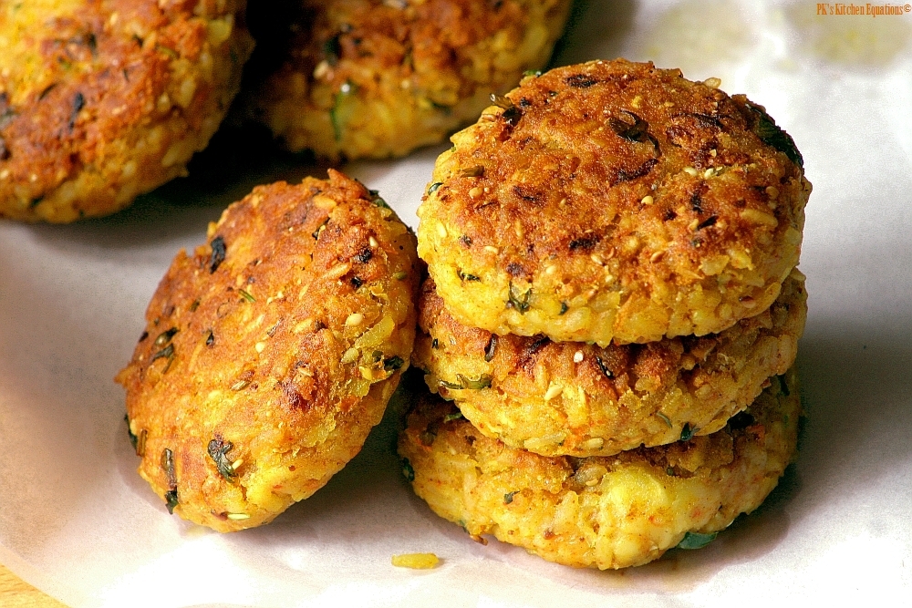 Vegetable Poha cutlet | Vegetable Poha Patties Recipe