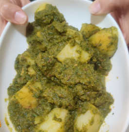 Hariyali Aloo | Dhaniya Wale Aloo Recipe