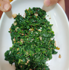 Lasaniya Palak Recipe