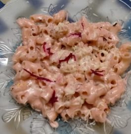 Pink Cheese Sauce Pasta Recipe