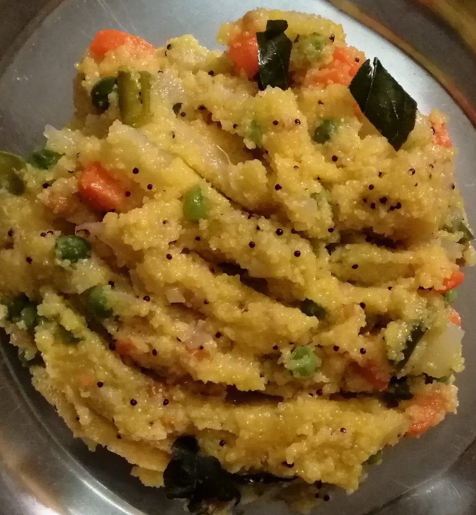 Corn Rava Upma Recipe