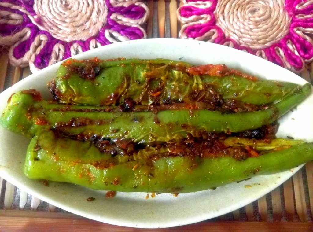 Sattu Stuffed Mirchi Recipe