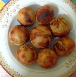 Stuffed Baati In Appe Pan Recipe