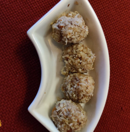 Coconut Laddu | Coconut Dates Laddu Recipe