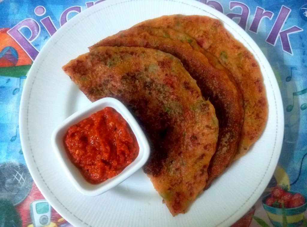 Wheat Tomato Dosa | Instant Tomato Dosa recipe