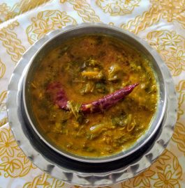 Red Chaulai Mixed dal | Amaranth Leaves Dal Recipe