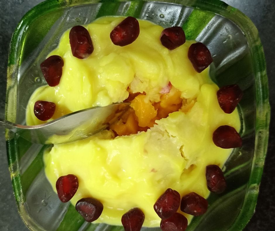 Mango Bread Pudding