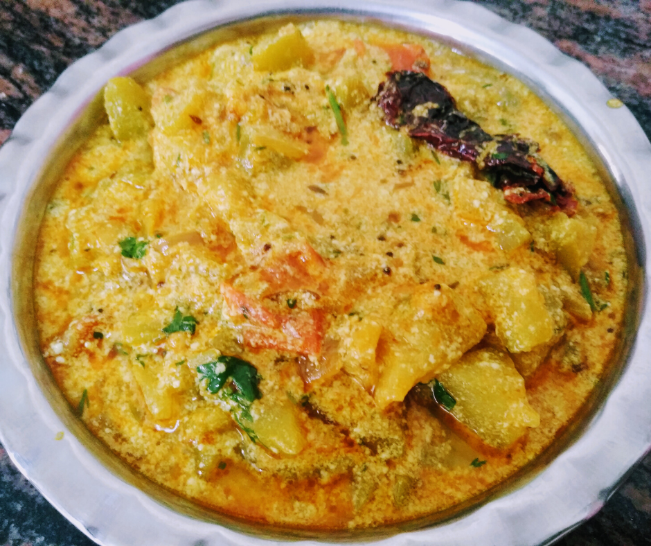 Lauki in Curd Gravy Recipe