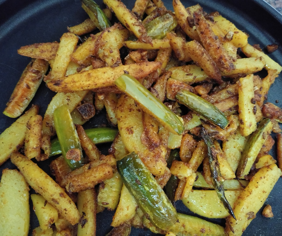 Kundru Aloo Sabzi | Ivy Gourd Fry Recipe