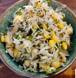 Corn Paneer Pulao Recipe