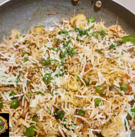 Cheese Tava Pulav Recipe